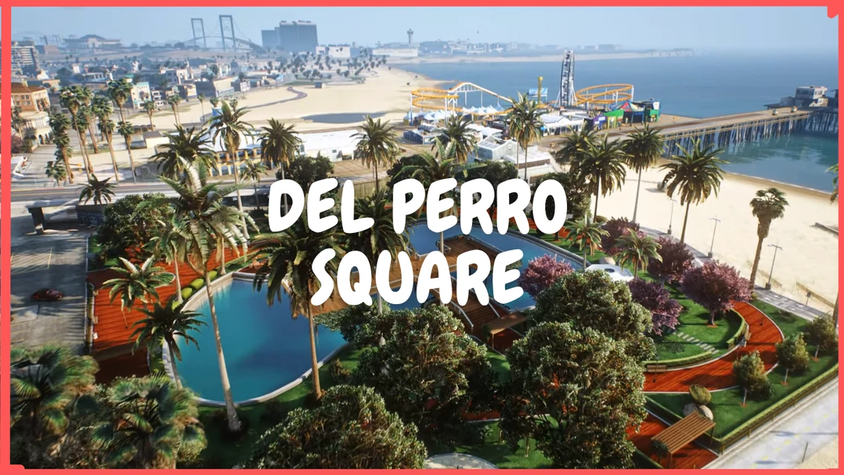 Del Perro Square Park MLO FiveM | Open Source